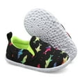 thumbnail image 3 of Barerun Toddler Boys Girls House Slippers Indoor Outdoor Shoes Black Shark 0-30 Months, 3 of 8