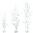 thumbnail image 3 of Naomi Home Christmas Tree Set of 3 LED Trees 4ft, 5ft and 6ft White Birch Tree with LED lights and Remote Control, Outdoor Lighted Christmas Tree for Yards, Xmas decoration, Pack of 3 by Naomi Home, 3 of 10