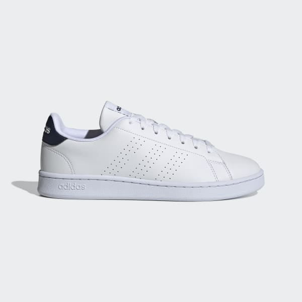 Tenis Adidas Hombre Advantage Piel Vacuno Blanco 25 cm Adidas Advantage Piel Vacuno