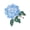 Blue, variant on Vintage Rhinestones Hydrangea Pin Alloy Enameled Floral Designs Women's Party Wear Accessory