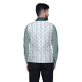 thumbnail image 3 of Atasi Geometric Printed Wedding Jackets For Men Nehru Jacket Waist Coat For Wedding & Festive Season-X-Large, 3 of 4