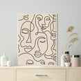 thumbnail image 3 of Single Line Face Art Print Minimalist Poster Woman Face One Line Drawing Neutral Wall Art Canvas Painting Home Room Wall Decor, 3 of 7