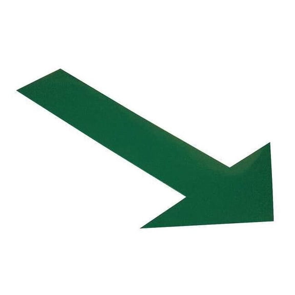 Mighty Line Floor Tape,Green,6 inx10 in,Arrow,PK50 ARROW10G