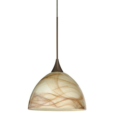 

Besa Lighting 1Xt-467983 Brella 1 Light Halogen Cord-Hung Mini Pendant - Bronze