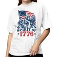 thumbnail image 2 of Smartprints Spirit of 1776 Patriotic Women's T-Shirt White, Cotton, S, 2 of 4
