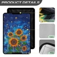 thumbnail image 4 of Yuyamidu Sunflower RV Door Window Sunshield Cover Starry Sky Travel Trailer Camper Sunshade UV Sun Heat Protection Reflective Blockout Skylight Sunshade, Blue, 4 of 7