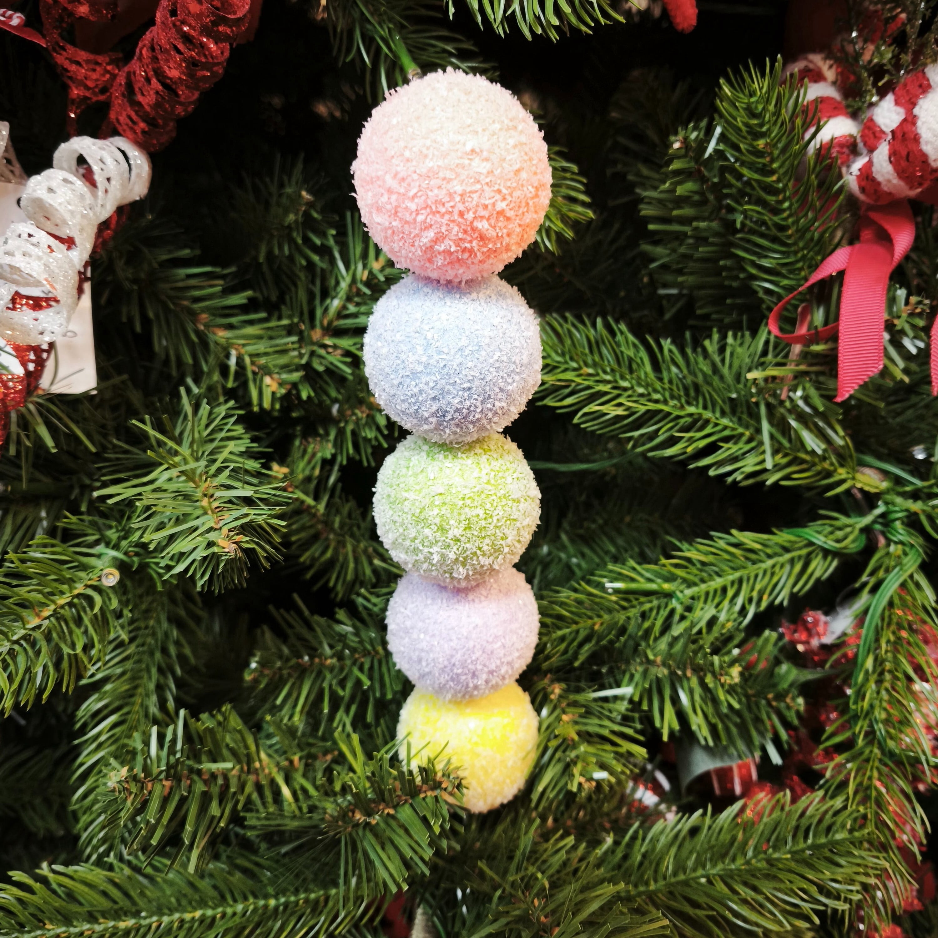 Multicolor Frosted Candy Decorative Christmas Pick, 18", by Holiday Time
