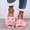 Pink, variant on uublik Womens Fuzzy Slippers Indoor Home Slippers House Slippers Open-Toe Breathable Winter Indoor Slippers, White
