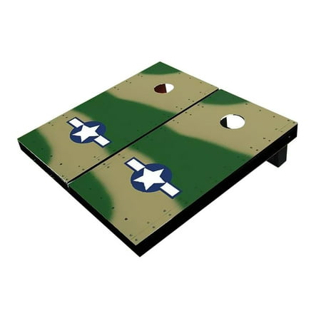 Skip's Garage Rivet Camo #2 Air Force Solid Wood Cornhole Board Set