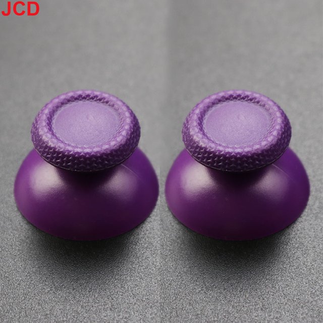 2pcs 3D Analog Joystick Stick For PS5 Controller Analogue Thumbsticks Caps Mushroom Game Head Rocker Replacement Purple