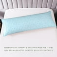 thumbnail image 2 of Elegant Comfort Ultra Soft Set of 2 Sea Waves Pint Pillowcases - 1500 Series Microfiber, Soft and Smooth Hidden Zipper Closure 2-Piece Pillow Covers - Body Pillowcase, Wave Aqua, 2 of 3