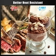 thumbnail image 3 of Plastic Cutlery Set 90 Pieces,30 Plastic Forks,Knives and Plastic Spoons,Reusable Plastic Cutlery Transparent and Robust Cutlery Sets for Birthday Party Barbecue Party Wedding ect (Transparent), 3 of 7