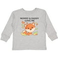 thumbnail image 3 of Inktastic Mommy and Daddy Love Me- little fox Boys or Girls Long Sleeve Toddler T-Shirt, 3 of 5