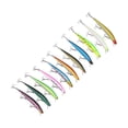 thumbnail image 3 of Señuelo de pececillo de simulación, cebo de pesca de plástico, accesorios de pesca con 3 ganchos para lubina de agua dulce, 11 Uds., 3 of 5