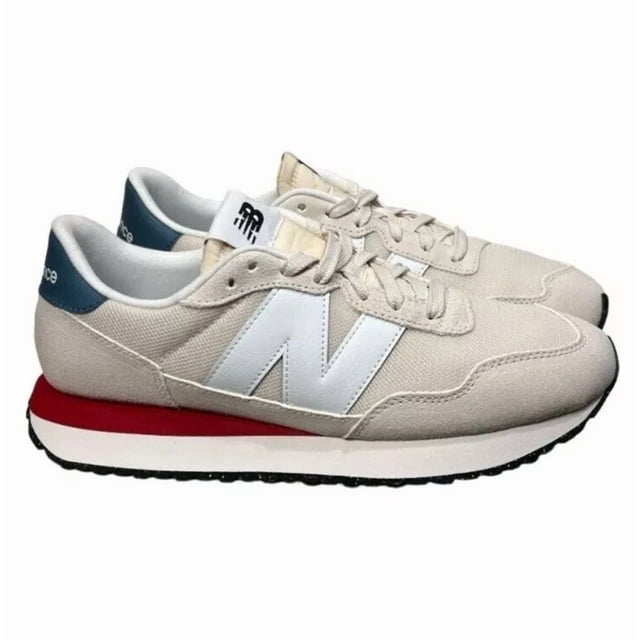 New Balance 237 Mens Sneakers Trainers Shoes Beige Linen/White MS237VJ size 8.5