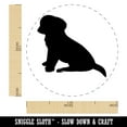 thumbnail image 2 of Puppy Dog Sitting Solid Self-Inking Rubber Stamp Ink Stamper - Yellow Ink - Medium 1 Inch, 2 of 7