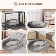 thumbnail image 4 of PawHut Pet Bed, Soft Velvet Lounge Sleeper, Machine Washable Cushion, Soft Padding, Zippered Cover, Portable, ​for Large Dogs, Dark Grey, 4 of 10