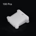 thumbnail image 3 of Uxcell Plastic Floss Bobbins Thread Cards Cross DIY Sewing, Clear 100 Pack, 3 of 5
