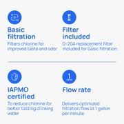 Culligan US-600A Under Sink Drinking Water Filter System - Includes D-20A Filter Cartridge