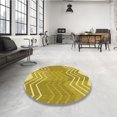 thumbnail image 3 of Ahgly Company Indoor Rectangle Patterned Bold Yellow Area Rugs, 4' x 6', 3 of 6