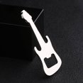 thumbnail image 4 of Guitar Shaped Musical Instrument Keychain Corkscrew Bottle Opener Metal Key Holder Rings Handbag Decor Accessory, 4 of 8