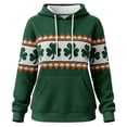 thumbnail image 4 of Women's St Patricks Day Sweatshirt Long Sleeve Crewneck Irish Shamrock Print Hoodie Plus Size Saint Patricks Shirt, 4 of 4