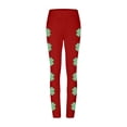 thumbnail image 5 of Hueook St. Patrick's Leggings with Pockets Yoga Pants Women's St. Patrick's Day Printed High Waist Yoga Long Yoga Pant Running Yoga Loose Leisurely Pants Red S, 5 of 6