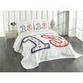 thumbnail image 3 of Ambesonne Birthday Quilted Bedspread Set 3 Pcs, Candles 13, Queen Size, Multicolor, 3 of 5