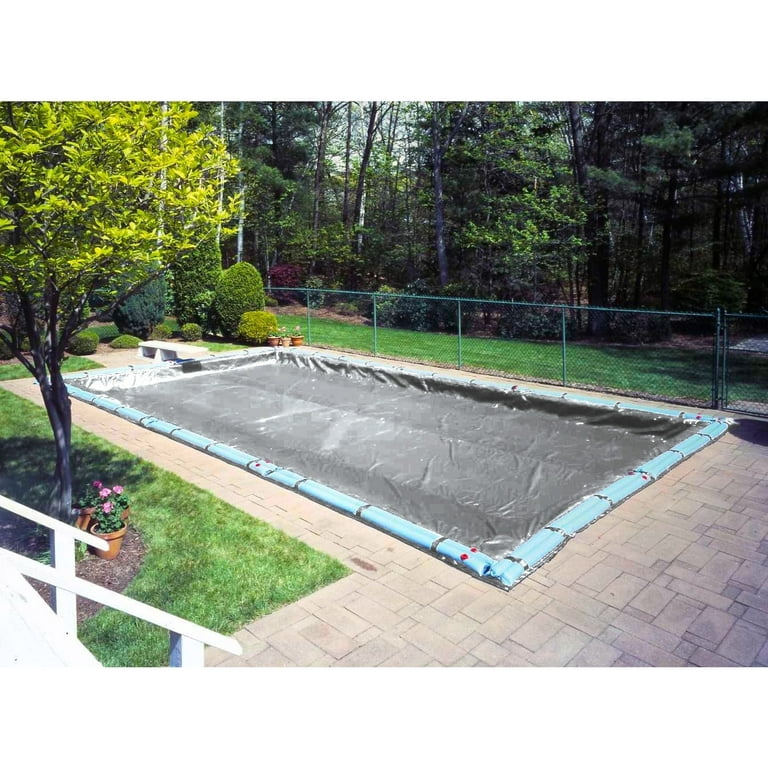 Robelle 12-Year Platinum Rectangular Winter Pool Cover, 20 x 45 ft. Pool 