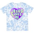 thumbnail image 3 of Inktastic Jesus Loves Me Boys or Girls Toddler T-Shirt, 3 of 5