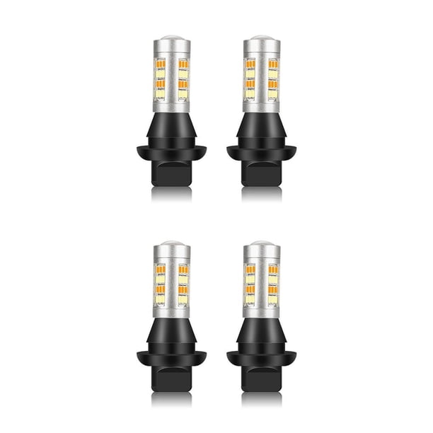 Riwesomey 2 piezas de luz de giro de alto brillo para coche, lámpara de señal de vehículo DRL, repuestos de iluminación para actualización Type2 NO2