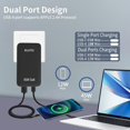 thumbnail image 4 of Cargador RUIFEI USB C plano de 65 W con doble USB-C para viajes, color negro, 4 of 5