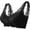 Black, variant on Aoochasliy Wireless Bras for Women Push Up Clothes Deep V Zipper with Beautiful Back and Soft without Steel Ring