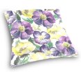 thumbnail image 3 of Colorful Flowers Velvet Plush Throw Pillow Cushion Case Cover - 16" x 16" - Invisible Zipper Home Decor Floral for Couch Sofa No Pillow Insert, 3 of 5