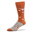 thumbnail image 1 of Chaussettes Texas Longhorns Demi-Points Demi-Rayures, 1 of 1