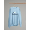thumbnail image 3 of Believe Butterflies Sweatshirt Women -Image by Shutterstock, Female 4X-Large, 3 of 4