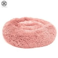 thumbnail image 3 of Luxtrada Original Cat and Dog Bed Luxury Shag Fur Donut Cuddler Round Donut Dog Beds Indoor Pillow Cuddler for Medium Small Dogs (L,Pink), 3 of 6