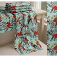 thumbnail image 6 of Soimoi Green Cotton Voile Fabric Leaves & Poppy Floral Print Fabric by the Yard 56 Inch Wide, 6 of 7