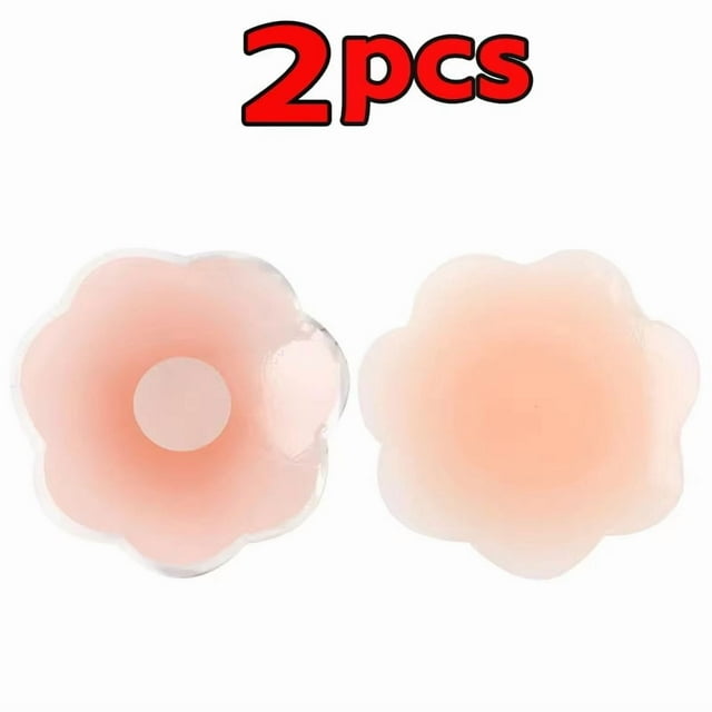 Cache-Tétons Recommandés pour Femmes, Soutien-Gorge Invisible Sans Dos, Adhésif Pétale en Silicone, Sans Bretelles