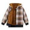 

Boys Size Long Sleeve Shirts Kids Toddler Lined Warm Shirt Jacket Plaid Long Sleeve Hooded Full Zip Baby Boys Girls Fall Winter Hoodie Shirt Coat Outwear T Shirt Boys Small