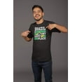 thumbnail image 2 of Brazil is My Happy Place Flag Art Sign Print T-Shirt Clothing Gift & Souvenir Black, 2 of 8