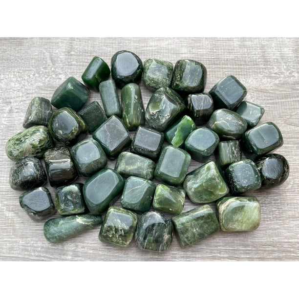Nephrite Jade Tumbled Stones, 1-1.5 Nephrite Jade - Walmart.com