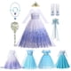 thumbnail image 2 of Vestido de princesa Elsa para niñas, traje de baile de malla con lentejuelas blancas, ropa de carnaval, Cosplay para niños, disfraz de reina de la nieve, 2 of 5