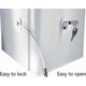 thumbnail image 2 of 2 Pack Refrigerator Lock With 4 Keys, Refrigerator Lock Dorm Freezer Door Lock And Child Safety Cabinet Lock With Strong Adhesive.., 2 of 5