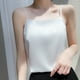 thumbnail image 1 of Puntoco Camisetas ajustadas para mujer Top de verano informal y moderno de color liso con cuello redondo sin mangas para mujer, 1 of 2