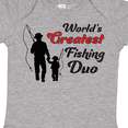 thumbnail image 4 of Inktastic World's Greatest Fishing Duo Boys or Girls Baby Bodysuit, 4 of 5