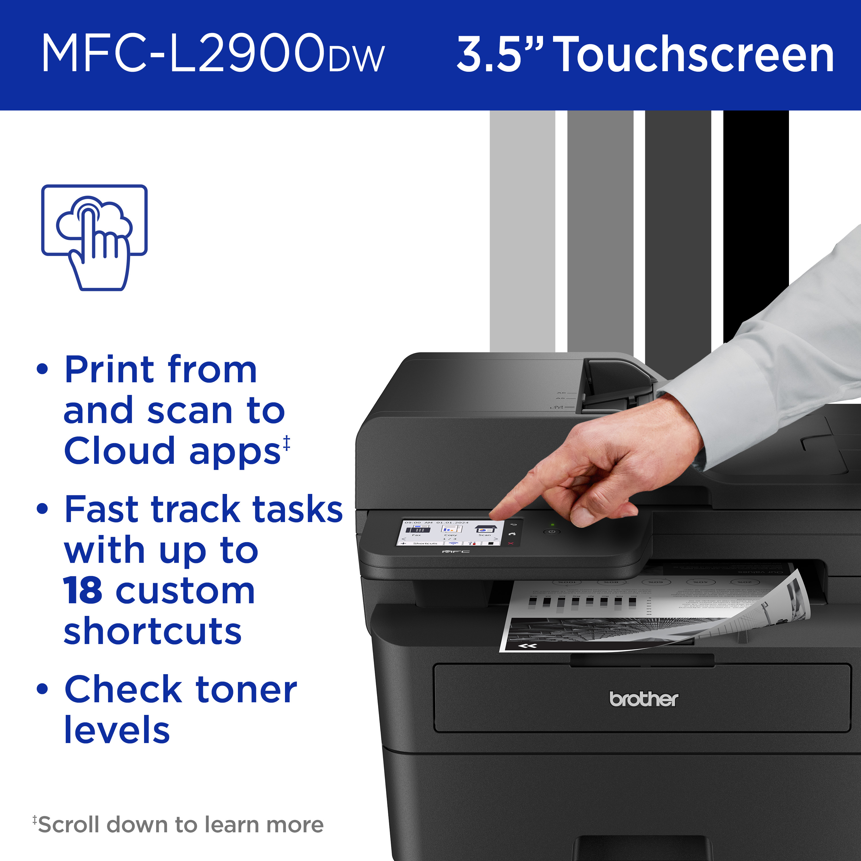 Brother MFC-L2900DW XL Wireless Monochrome All-in-One Laser photo 7
