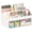 White with Handle, variant on SAYEEC Plastic Desk Organizer with 3 Drawers & Pen Holder, Compact Multi-Functional Storage Caddy for Office & Vanity, White