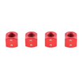 thumbnail image 3 of 4 Piezas Dados De La Válvula Vástagos De De Cubierta De Del Neumático Del Coche De Rojo Yotijar Dice Valve Stem Caps, 3 of 9