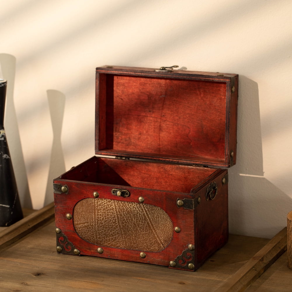 Antique wooden recipe card box